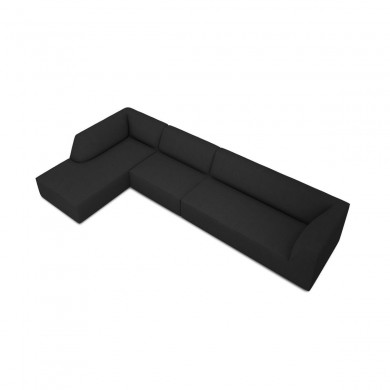 Canapé d'angle gauche tissu Ruby Noir 5 Places BOUTICA DESIGN MIC_LC_L_137_F1_RUBY6