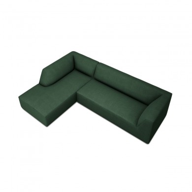 Canapé d'angle gauche tissu Ruby Vert BOUTICA DESIGN MIC_LC_M_137_F1_RUBY7