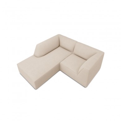 Canapé d'angle gauche tissu Ruby Beige 3 Places BOUTICA DESIGN MIC_LC_S_137_F1_RUBY3