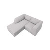 Canapé d'angle gauche tissu Ruby Gris Clair 3 Places BOUTICA DESIGN MIC_LC_S_137_F1_RUBY4