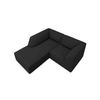 Canapé d'angle gauche tissu Ruby Noir 3 Places BOUTICA DESIGN MIC_LC_S_137_F1_RUBY6