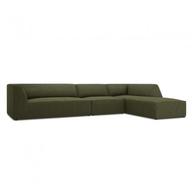 Canapé d'angle droit velours côtelé Ruby Vert 5 Places BOUTICA DESIGN MIC_RC_L_100_F1_RUBY2