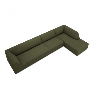 Canapé d'angle droit velours côtelé Ruby Vert 5 Places BOUTICA DESIGN MIC_RC_L_100_F1_RUBY2