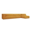 Canapé d'angle droit tissu Ruby Jaune 5 Places BOUTICA DESIGN MIC_RC_L_137_F1_RUBY1