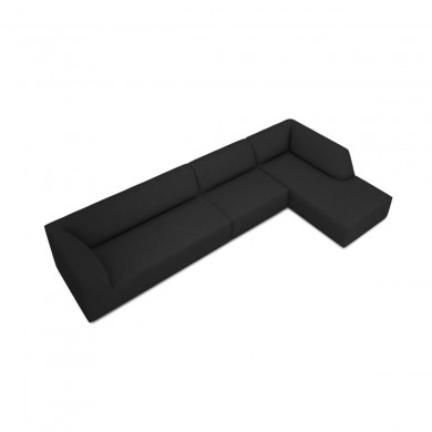 Canapé d'angle droit tissu Ruby Noir 5 Places BOUTICA DESIGN MIC_RC_L_137_F1_RUBY6