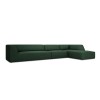 Canapé d'angle droit tissu Ruby Vert 5 Places BOUTICA DESIGN MIC_RC_L_137_F1_RUBY7