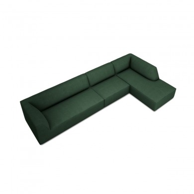 Canapé d'angle droit tissu Ruby Vert 5 Places BOUTICA DESIGN MIC_RC_L_137_F1_RUBY7