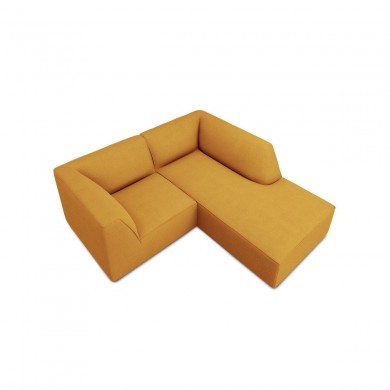 Canapé d'angle droit tissu Ruby Jaune 3 Places BOUTICA DESIGN MIC_RC_S_137_F1_RUBY1