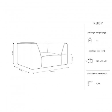 Fauteuil Ruby Jaune Velours Côtelé BOUTICA DESIGN MIC_ARM_100_F1_RUBY3