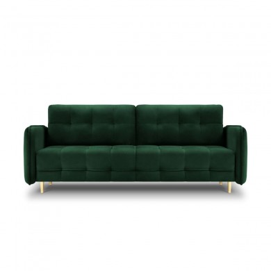 Canapé convertible velours Scaleta Vert Bouteille Pieds Métal Doré BOUTICA DESIGN MIC_3SF_51_A1_SCALETA4