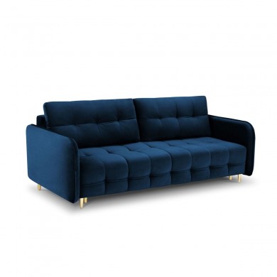 Canapé convertible velours Scaleta Bleu Roi Pieds Métal Doré BOUTICA DESIGN MIC_3SF_51_A1_SCALETA7