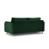 Canapé convertible velours Scaleta Vert Bouteille Pieds Métal Chromé Noir BOUTICA DESIGN MIC_3SF_51_A3_SCALETA4