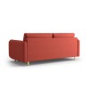 Canapé convertible Scaleta Rouge Pieds Métal Doré BOUTICA DESIGN MIC_3SF_99_A1_SCALETA2