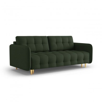 Canapé convertible Scaleta Vert Foncé Pieds Métal Doré BOUTICA DESIGN MIC_3SF_99_A1_SCALETA6