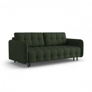 Canapé convertible Scaleta Vert Foncé Pieds Métal Chromé Noir BOUTICA DESIGN MIC_3SF_99_A3_SCALETA6