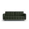 Canapé convertible Scaleta Vert Foncé Pieds Métal Chromé Noir BOUTICA DESIGN MIC_3SF_99_A3_SCALETA6