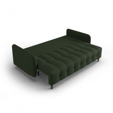 Canapé convertible Scaleta Vert Foncé Pieds Métal Chromé Noir BOUTICA DESIGN MIC_3SF_99_A3_SCALETA6