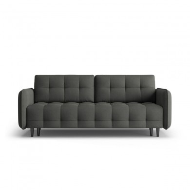 Canapé convertible Scaleta Gris Foncé Pieds Métal Chromé Noir BOUTICA DESIGN MIC_3SF_99_A3_SCALETA9