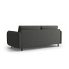 Canapé convertible Scaleta Gris Foncé Pieds Métal Chromé Noir BOUTICA DESIGN MIC_3SF_99_A3_SCALETA9