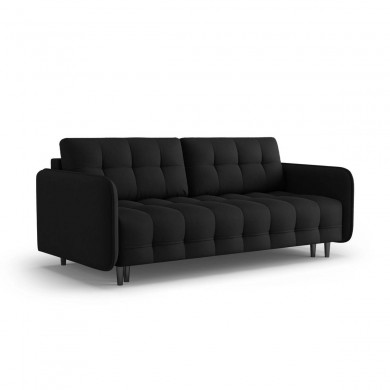 Canapé convertible Scaleta Noir Pieds Métal Chromé Noir BOUTICA DESIGN MIC_3SF_99_A3_SCALETA10