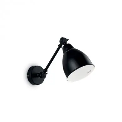 Applique murale NEWTON Noir 1x60W IDEAL LUX 27852