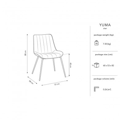 Chaise velours Yuma Bleu Clair Pieds Métal Noir BOUTICA DESIGN MIC_CH_2_F9_YUMA5