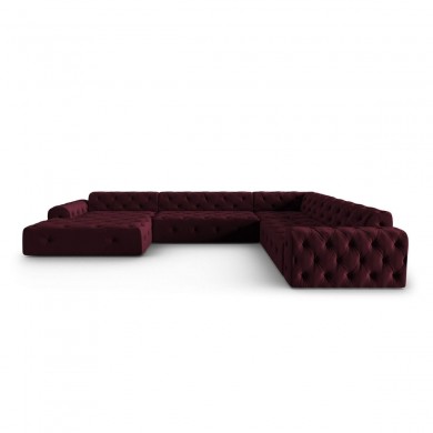 Canapé d'angle panoramique droit velours Candice Bordeaux BOUTICA DESIGN MIC_UR_L_131_F1_CANDICE5