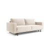 Canapé convertible avec coffre Caro Beige Clair Velours BOUTICA DESIGN MIC_3SF_51_F1_CARO1