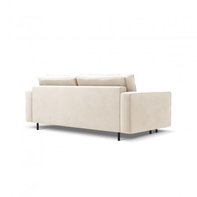 Canapé convertible avec coffre Caro Beige Clair Velours BOUTICA DESIGN MIC_3SF_51_F1_CARO1