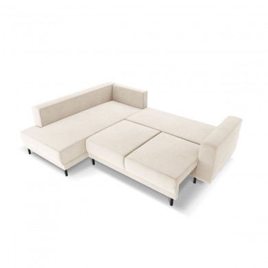 Canapé convertible velours Caro Beige Clair BOUTICA DESIGN MIC_LCF_51_F1_CARO1