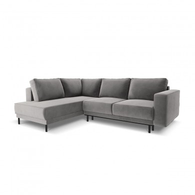 Canapé convertible velours Caro Gris Clair BOUTICA DESIGN MIC_LCF_51_F1_CARO4