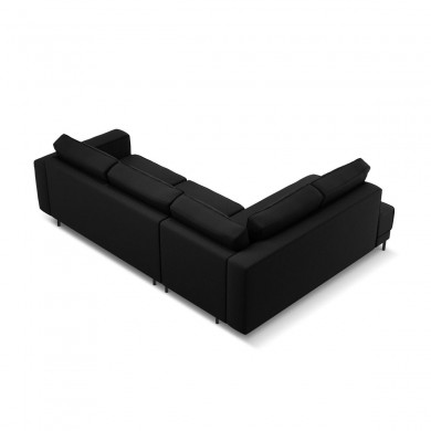 Canapé d'angle gauche convertible Caro Noir BOUTICA DESIGN MIC_LCF_78_F1_CARO6