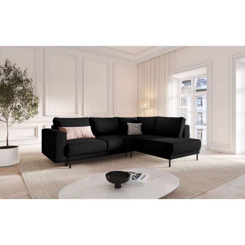 Canapé convertible velours droit Caro Noir BOUTICA DESIGN MIC_RCF_51_F1_CARO6