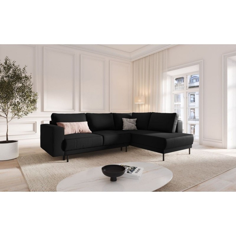 Canapé d'angle droit convertible Caro Noir BOUTICA DESIGN MIC_RCF_78_F1_CARO6