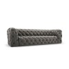 Canapé velours Iggy Gris Clair 4 Places BOUTICA DESIGN MIC_4S_51_F1_IGGY4