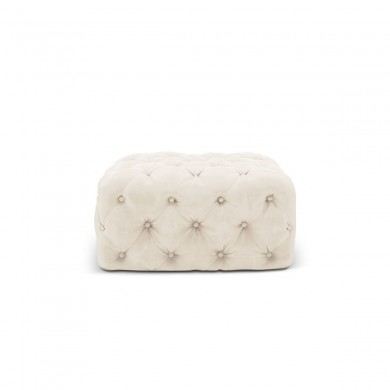 Pouf velours Iggy Beige Clair BOUTICA DESIGN MIC_POUF_51_F1_IGGY1