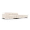 Canapé droit velours Jodie Beige Clair BOUTICA DESIGN MIC_3SOR_51_F1_JODIE1