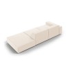 Canapé droit velours Jodie Beige Clair BOUTICA DESIGN MIC_3SOR_51_F1_JODIE1