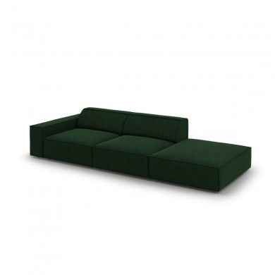 Canapé droit velours Jodie Vert Bouteille BOUTICA DESIGN MIC_3SOR_51_F1_JODIE3