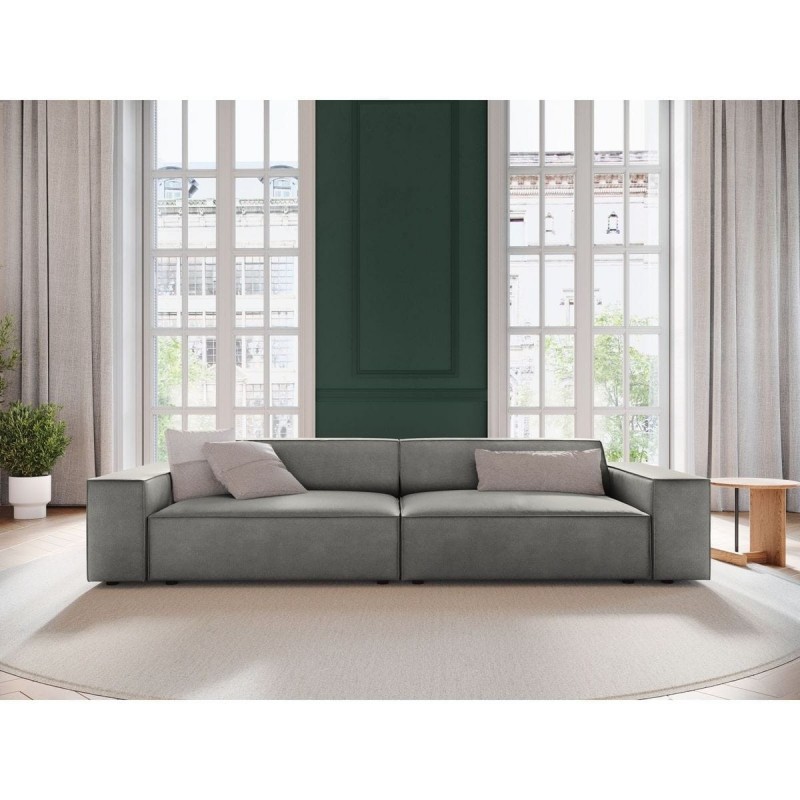 Canapé velours Jodie Gris Clair L204cm BOUTICA DESIGN MIC_3S_51_F1_JODIE5