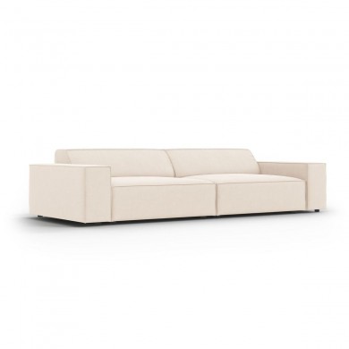 Canapé velours Jodie Beige Clair 4 Places BOUTICA DESIGN MIC_4S_51_F1_JODIE1