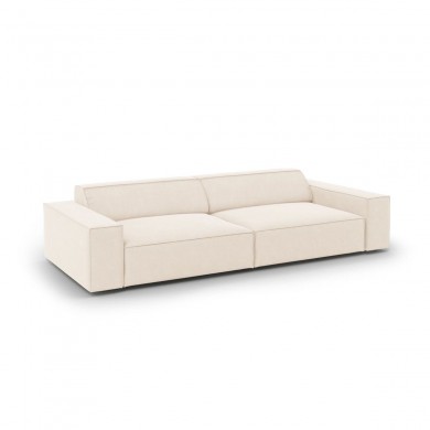 Canapé velours Jodie Beige Clair 4 Places BOUTICA DESIGN MIC_4S_51_F1_JODIE1