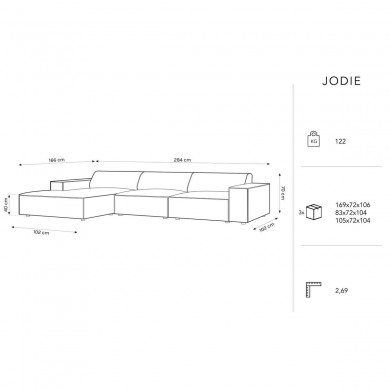 Canapé d'angle gauche velours Jodie Vert Bouteille BOUTICA DESIGN MIC_LC_51_F1_JODIE3