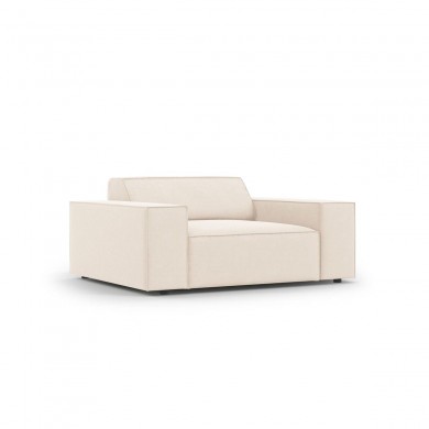 Fauteuil velours Jodie Beige Clair BOUTICA DESIGN MIC_ARM_51_F1_JODIE1