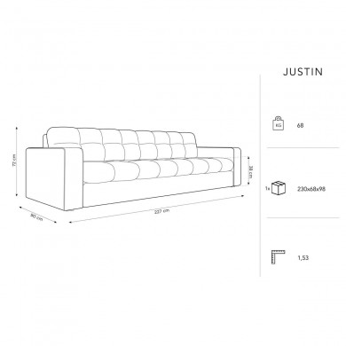 Canapé Justin Beige Clair 4 Places BOUTICA DESIGN MIC_4S_99_F1_JUSTIN1