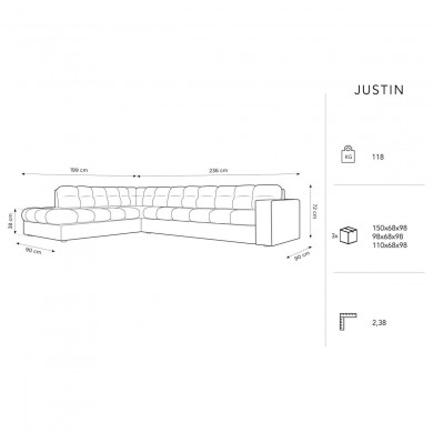 Canapé d'angle gauche Justin Bleu Roi 5 Places BOUTICA DESIGN MIC_LC_L_51_F1_JUSTIN3