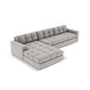 Canapé d'angle gauche Justin Gris Clair 4 Places BOUTICA DESIGN MIC_LC_S_99_F1_JUSTIN4