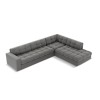 Canapé d'angle droit velours Justin Gris Clair 5 Places BOUTICA DESIGN MIC_RC_L_51_F1_JUSTIN4