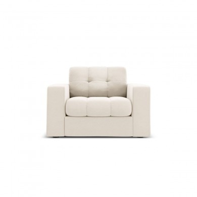 Fauteuil velours Justin Beige Clair BOUTICA DESIGN MIC_ARM_51_F1_JUSTIN1