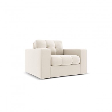 Fauteuil velours Justin Beige Clair BOUTICA DESIGN MIC_ARM_51_F1_JUSTIN1